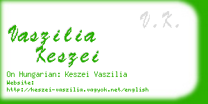 vaszilia keszei business card